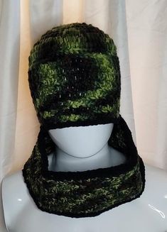 Camouflage green hat infinity scarf great for the winter and snow season great for gift Casual Green Beanie For Outdoor, Green Casual Winter Beanie, Green Winter Beanie One Size, Casual Green Beanie One Size Fits All, Green Casual Beanie One Size, Casual Green Beanie One Size, Green Knitted Winter Hat, Casual Green Beanie One-size-fits-all, Green Winter Beanie