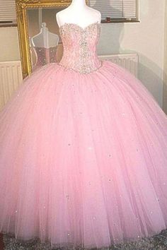 This dress could be custom made, there are no extra cost to do custom size and color. Dresses Floor Length, Quinceanera Dresses Pink, Pink Ball Gown, Robes D'occasion, Bridesmaid Dress Sizes, Sweet 16 Dresses, Quince Dresses, Junior Bridesmaid Dresses, Party Gowns