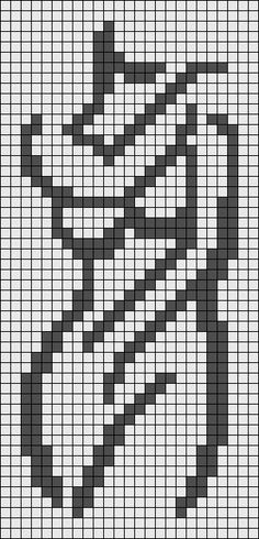 a cross stitch pattern with an image of a tennis racket on the front and side