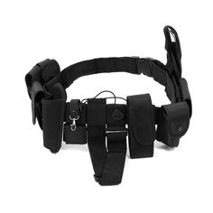 Noa Store's Adjustable Belt is perfect for law enforcement, security guards, military personnel, and extreme sports enthusiasts. This high quality duty belt is made from durable 600D Nylon and fits 28"-55" waist circumference. It comes with 10 multifunctional bags of various sizes, including a flashlight pouch and pouch. It's also great for cosplay and makes a thoughtful gift for any occasion. MULTI-USE – The police security belt is designed for law enforcement duty belt, security guards, milita Law Enforcement Equipment, Police Duty Belt, Police Tactical, Police Duty, Security Belt, Combat Arms, T 1000, Judgement Day, Duty Belt