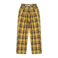 Yellow Plaid Pants, Plaid Set, Plaid Trousers, Flannel Pajama Pants, Camouflage Pants, Fleece Leggings, Yellow Plaid, Colored Pants, Cut My Hair