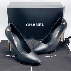 Never Worn, Just Tried On Chanel Pumps. Come With Bag And Box. Make An Offer! Questions? Leave A Comment Below! Luxury Leather Heels, Luxury Calf Leather Heels, Luxury Calf Leather Heels For Business, Luxury Black Heels For Night Out, Luxury Black Heels With Padded Heel, Luxury Black Heels For Office, Luxury Black Heels For Formal Occasions, Luxury Black Business Heels, Luxury Black Heels For Business