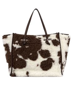 Shopping bag in Faux Fur made using the wool blend jacquard technique. Characterized by a country-style appearance, it is enriched with leather profiles. It features leather handles and a convenient magnetic clasp closure. The inner lining and the leatherComposition: Fabric, 100% Winter Brown Satchel Shoulder Bag, Brown Shoulder Bag Satchel For Winter, Brown Winter Shoulder Bag Satchel, Winter Brown Shoulder Bag Satchel, Brown Double Handle Shoulder Bag For Winter, Brown Winter Tote Shoulder Bag, Winter Brown Tote Shoulder Bag, Winter Tote Shoulder Bag With Handles, Winter Brown Shoulder Bag With Double Handle