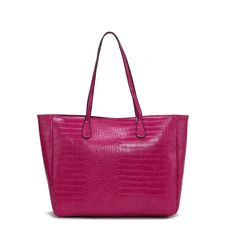 The Sadie Oversize Tote & Wallet Set is a perfect blend of style and functionality. Crafted from premium vegan leather, this spacious tote is ideal for carrying all your essentials, while the matching wallet keeps you organized on the go. Featuring a sleek design, gold-tone hardware, and durable straps, the Sadie Tote is a versatile accessory that adds sophistication to any outfit. Pink Textured Leather Rectangular Bag, Pink Rectangular Textured Leather Bag, Pink Textured Leather Shoulder Bag For Travel, Purple Bag With Interior Card Slots For Everyday Use, Chic Pink Bag With Interior Card Slots, Pink Textured Leather Rectangular Shoulder Bag, Chic Pink Bags With Interior Card Slots, Pink Bags With Interior Card Slots For Everyday Use, Everyday Pink Textured Leather Bag