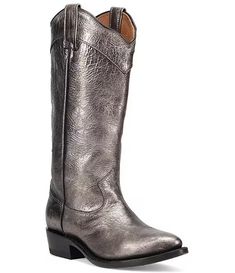 Frye Billy Daisy Pull-On Leather Western Boots | Dillard's Leather Western Boots, Dillard's, Leather Accessories, Western Boots, Clothing Accessories, Heel Height, Leather Upper, Latest Trends, Daisy