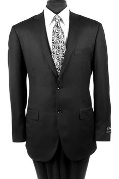 Check out this product 😍 Men's 2-PC Wool Suit Regular Fit-Black 😍 by Demantie starting at $199.99. Cote Pant Men, Classic Black Pantsuit With Pockets, Black Suit With Notch Lapel And Buttons, Black Business Pantsuit With Welt Pockets, Classic Black Suits With Pockets, Black Semi-formal Suits With Pockets, Solid Color Flat Front Suits With Pockets, Black Suits With Pockets For Business Casual, Black Single Breasted Suit With Flat Front