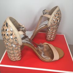 New, Never Worn. See Photos. Spring Evening Sandals With Woven Sole, Coach Beige Open Toe Sandals, Coach White Sandals For Spring, Elegant Coach Sandals For Spring, Coach Spring Sandals With Open Heel, Coach Open Toe Sandals For Spring, Coach Sandals With Ankle Strap And Removable Insole, Coach Open Heel Sandals For Spring, Coach Sandals For Beach In Spring