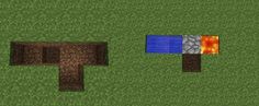 an image of two different colored objects in minecraft