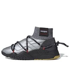 adidas originals adidas Alexander Wang x Puff Trainer 'Matte Silver' Adidas Alexander Wang, Black Athletic Shoes, Silver Core, Slip On Trainers, Marathon Running Shoes, Adidas Originals Women, Marathon Running, Running Shoes Sneakers, Shoes Trainers