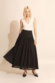 The Amorette Maxi Cotton Skirt is made from lightweight cotton for an effortless and breathable feel. It features a fitted waist, full skirt and a maxi length with soft gathered details.

SIZING: True to size AU:.Model wears a size 8 / US: Model wears a size 4.

FABRICATION: Main: 100% cotton. Lining: 100% polyester. Exclusive of trims.

- High rise
- Waistband
- Full skirt
- Fitted waist
- Maxi length Corsets Fashion, Mum Jeans, Cotton Maxi Skirts, Lace Midi Skirt, Day To Night Dresses, White Cocktail Dress, Wide Jeans, Leather Dresses, Cotton Skirt