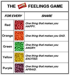 the feelings game for children to play with each other, including one that makes you smile