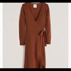 Never Worn! Perfect Condition. Super Soft, Warm And Comfortable Wrap Dress. Wrap Front And Belted Waist Tie. Midi Length. Can Wear For Work Or Out For Then Night. * Added Pictures In The Other Color Just To Show What It Looks Like On But Am Selling Black! Midi Sweater Dress, Dress Wrap, American Clothing, Sweater Dress Midi, Womens Midi Dresses, Waist Tie, American Apparel, Women's Dresses, Abercrombie Fitch