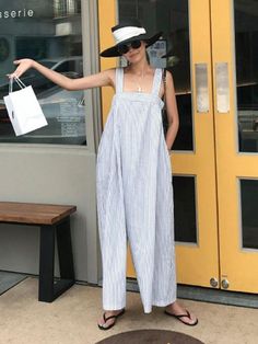 Sku CY-!27601 Material Linen , >70%Cotton Style Loose , Plus Size , Wide Leg Feature Striped Occasion Going out , Casual , Simple , Sports Seasons Summer Type Jumpsuits Bottoms Color SAME AS PICTURE Size S,M,L,XL Size chart: Please consult the size chart we provide for this item's measurements to help you decide which size to buy. Please note: There may be 1-3cm differ due to manual measurement. CMINCH Cm Bust Length S 66-100 111 M 70-104 111.5 L 74-108 112 XL 78-112 112.5 Casual Striped Jumpsuits And Rompers For Day Out, Summer Striped Cotton Jumpsuits And Rompers, Striped Cotton Jumpsuits And Rompers For Summer, Striped Cotton Jumpsuits And Rompers For Spring, Spring Striped Cotton Jumpsuits And Rompers, Striped Jumpsuits And Rompers For Summer Workwear, Casual Striped Jumpsuits And Rompers For Summer, Striped Cotton Jumpsuits And Rompers For Day Out, Striped Cotton Jumpsuit For Day Out