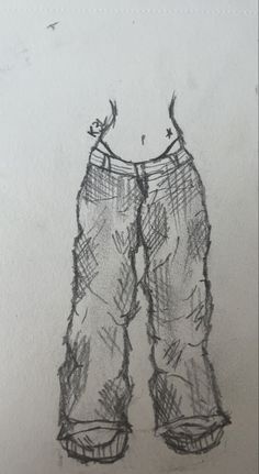 a drawing of a pair of pants