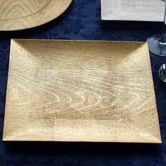 PRICES MAY VARY. IMPRESS YOUR GUESTS – Featuring a wooden texture design, these gold charger plates will enhance the appearance of your reception tables. This set also makes a great gift. HIGH QUALITY – Made of pure polypropylene that will never wear-out or get discolored. Great to use with fine china and to protect the linens from the plates and bowls. They are easy to clean, just wash with hot water. PARTY PERFECT – These chargers with elegant wooden texture design are perfect for your bridal Square Plates Chargers, No Plate Wedding Place Setting, Resin Charger Plates, Marble Charger Plates Wedding, Gold Charger Plates Table Setting Tea Party, Gold Charger Plates Wedding Black Napkins, Gold Charger Plates Thanksgiving, Gold Reef Charger Plates Wedding, Wedding Menu Charger Plate