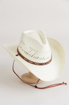 Stetson Santa Fe Shantung Straw Cowboy Hat White Adjustable Sun Hat, Western Hats With Adjustable Fit For Country Events, Western Wide Brim Panama Hat, Adjustable Country Hats For Western-themed Events, Western Fedora With Adjustable Fit, Western Style Fedora With Adjustable Fit, Fitted Western Panama Hat For Rodeo, Western Style Fitted Panama Hat For Ranch, Fitted Western Panama Hat For Ranch