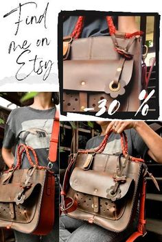 Unique handmade leather bag . We call this bag Elaine . I higly recommend . Handmade Satchel With Double Handle For Everyday Use, Handmade Double Handle Satchel For Everyday Use, Handmade Everyday Satchel With Double Handle, Handheld Handmade Satchel For Everyday Use, Handmade Double Handle Satchel For Daily Use, Handheld Everyday Handmade Satchel, Handmade Leather Satchel Backpack, Leather Satchel With Handles As A Gift, Handmade Satchel Backpack For Daily Use