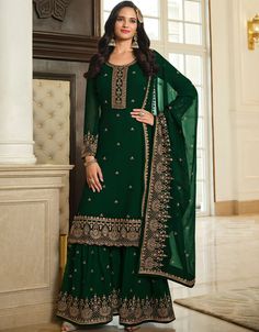 Ethereal elegance😇 Green Sharara style Suit Semi-Stitched Suits Order Online: https://bit.ly/3YSuQMZ Use Code : BOGO-20 buy 1 and get one at 20% off #arabicattire #trending #salwaarkameez #buynow #onlineshopping #discount #dress #dressforsale #discounted #heavy #beautifuldresses #anarkali #pantstyle #latest Green Sharara, Beige Bridesmaids, Long Anarkali Gown, Palazzo Dress, Plazzo Suits, Long Anarkali, Salwar Kamiz, Sharara Suit, Anarkali Gown