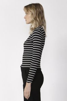 Upgrade your basics wardrobe with The Crowd Pleaser Stripe Top in black and white stripe. With its ribbed texture, cropped shape, slight flutter sleeve and neckline detail…this is a top you’ll wear again and again! You'll be ready to face the day in the Crowd Pleaser Stripe Top! Whether you plan to shop 'til you drop, take a stroll, or just chill, you'll have a look that can make any activity a breeze. Strike a pose and let 'em know you mean business! Length Neckline to hem - 49.5cm Fabric : 100% Cotton Care Instructions : Wash Separately Warm Gentle Hand Wash In Mild Detergent Do Not Bleach Do Not Tumble Dry Gently Squeeze Excess Moisture Dry Flat In Shade Gently Pull Into Shape Cool Iron On Reverse Side Do Not Dryclean (X) Made In China Basics Wardrobe, Long Sleeve Summer Dress, Maxi Dress Winter, Just Chill, Linen Loungewear, Black And White Tops, Sleeveless Dress Summer, Stripe Top, Crowd Pleaser