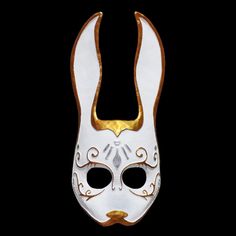 Perfect for a Halloween gift or to wear to a masquerade ball! Material:Resin Size:36cm*17cm,14.17"*5.51" Weight:360g The mask is equipped with adjustable elastic straps so you can adjust the size according to your head circumference and make it fit your head. Mask Rabbit, Dance Props, Face Mask Cute, Bunny Mask, Cosplay Mask, Masquerade Costumes, Mask Halloween, Game Themes, Full Face Mask