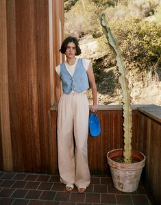 The Harlow Wide-Leg Pant Summer Business Casual Outfits, Linen Pants Outfit, Wide Leg Pants Outfit, Business Casual Summer, Summer Work Outfits, Blair Waldorf, Work Outfits Women, Professional Outfits