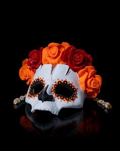 Add this beautiful Halloween mask to your home. It can be ordered already painted or unpainted, you choose. Sizes (Height): Small: 16c, Medium: 17cm Large: 18cm This item is made to order, that means we print it after we receive your order. When the mask is ready to ship, we will send you a message. You will receive one mask in the size of your choice, if you order just one. Instructions for care: Treat your mask with great care to avoid breakage. For cleaning, use only a soft, dry cloth, and ke 3d Printed Mask, Masque Halloween, Beautiful Halloween, Halloween Mask, Halloween Accessories, Designer Toys, The Mask, Christmas Delivery, Halloween Masks