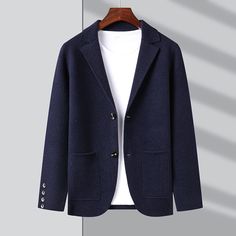 Get your order now: Top Grade New Autum Winter Brand Fashion Slim Fit Knit Blazer Mens Top Cardigan Sweater Casual Coats Jacket Mens Clothes 2022 alx Mens Top, Mens Cardigan, Knit Blazer, Hoodie Outfit, Mens Clothes, Denim Trousers, Casual Coat, Cotton Hoodie, Cardigan Tops