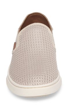 A breathable mesh vamp further enhances the relaxed, casual-chic appeal of a comfortable slip-on sneaker designed with a drop-in heel for stylish slide functionality. Style Name:Olukai 'Pehuea' Slip-On Sneaker (Women). Style Number: 5085113. Casual Beige Synthetic Slip-on Sneakers, Comfortable Beige Textile Slip-on Sneakers, Comfortable Beige Slip-on Sneakers With Textured Sole, Beige Slip-on Sneakers With Textured Sole For Summer, Breathable Leather Slip-on Sneakers, Comfortable Leather Slip-on Sneakers For Summer, Casual Slip-on Walking Shoes With Textured Sole, Breathable White Sole Slip-on Sneakers, Textile Slip-on Walking Shoes With Rubber Sole