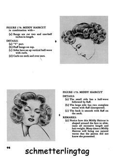 1940s Hairstyles Book Swing Era Illustrated Glamorous | Etsy Middy Haircut, 50's Hairstyles, Bobbi Pins, Styling Books, Boss Energy, High Bun Hair, Goldie Locks, Retro Updo, Retro Lifestyle