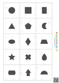 an image of different shapes and sizes in the shape of circles, pentagons, rectangle