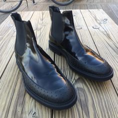 Tod’s Men’s Gommino Chelsea Ankle Boots Sz 11.5 (12.5 Us) In Black. Never Worn. Dust Bag, No Longer Box. Purchased From Tods Online In 2020. I Can Probably Dig Up Receipt. Formal Ankle Boots With Vibram Sole, Formal Chelsea Boots With Vibram Sole And Round Toe, Formal Patent Leather Chelsea Boots With Round Toe, Masculine Chelsea Boots With Leather Sole For Fall, Ankle-high Chelsea Boots With Rubber Sole For Formal Occasions, Formal Ankle-high Chelsea Boots With Rubber Sole, Masculine Fitted Boots With Round Toe, Fitted Boots With Round Toe, Black Calf Leather Chelsea Boots With Plain Toe