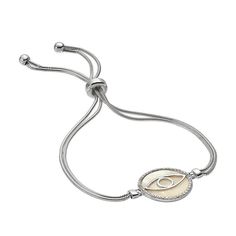 "Adorned with a genuine mother-of-pearl center stone accentuated with an evil eye motif, this adjustable bolo bracelet is sure to draw attention.BRACELET DETAILS Length: 7 in. adjusts to 11 in. Metal: sterling silver Plating: rhodium Finish: polished Packaging: boxed STONE DETAILS Stone type: mother-of-pearl Total weight: 1 5/8 ct. Center stone size: 15 mm x 15 mm Shape: round Setting: bezel CUBIC ZIRCONIA DETAILSTotal weight: 1/2 ct.Shape: roundSetting: prongGemstones may have been treated to e Adjustable Mother Of Pearl Bracelets As Gifts, Adjustable Mother Of Pearl Bracelet As Gift, Adjustable Mother Of Pearl Bracelets For Gifts, Elegant Adjustable Mother Of Pearl Bracelet, Adjustable Metal Pearl Bracelet, Adjustable Mother Of Pearl Bracelets With Oyster Design, Elegant Evil Eye Bracelet With Adjustable Chain, Adjustable Silver Round Evil Eye Bracelet, Adjustable Mother Of Pearl Oyster Bracelet