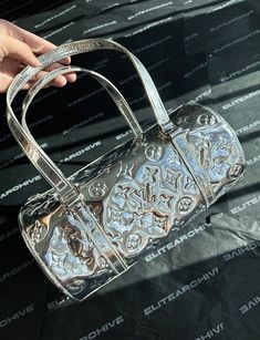 Louis Vuitton Papillon Bag in Silver - Circa 2008   Very Good Condition - some signs of use to the exterior Silver Louis Vuitton Bag, Louis Vuitton Metallic Bag, Lv Papillon Bag, Louis Vuitton Papillon, Silver Bags, Gold Bag, Bags Aesthetic, Bag Collection, Fashion Wishlist