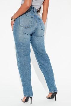 It’s all jean-etics. Made from a Cotton-Lycra blend and cut into a high-rise design, our I Got It From My Mama Jeans in Medium will give you the on-trend Mom Jean look with an added stretch for comfort and mobility. Available In Multiple Washes Available In Petite 26" Unrolled/24" Rolled Inseam, Regular 29" Unrolled/27" Rolled Inseam, & Tall 32" Unrolled/30" Rolled Inseam Mom Jean Low Stretch 5 Pocket Roll Cuff 12" High Rise Disclaimer: Due To Specialized Wash Process, Each Garment Is Unique 99% Mama Jeans, Curve Jeans, Fashion Nova Models, Mom Jean, High Rise Mom Jeans, Fashion Nova Jeans, I Got It, Womens Loungewear, Fit Mom