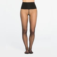 These Sheers Keep You In Control In All The Right Places! With A Tummy Targeting Waistband And No Built-In Mid-Thigh Shaper, You Can Wear Even Your Shortest Hemlines With Your Spanx Sheers! Black No-show Tight Hosiery, Sheer Thigh High Tight Tights, Sheer Thigh-high Tights, High Stretch Sheer Black Hosiery, Compression Thigh High Hosiery For Night Out, Stretch Thigh High Shapewear Hosiery, Black Sheer Stretch Hosiery, Black High-cut Leg Shapewear Tights, Tight Black Sheer Hosiery