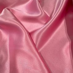 Breathtaking 19 mm 100% silk charmeuse in a beautiful pink color. Lovely fluid drape and not see through at all. If color and shade is very important to you, please request a swatch or I can send you other photos in different lighting. It is 100% silk. It has a beautiful fluid hand and an airy drape.  Orders placed before 8am PST ship the same business day. This fabric is 54" wide and available to purchase by the half yard.   If you need more more than 5 yards please message me. Standard shippin Ig Background, Rh Decals, Pink Vibe, Pink Satin Fabric, Gcse Textiles, Hot Pink Fabric, A Level Textiles, Charmeuse Fabric, Silk Satin Fabric