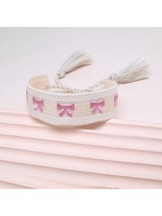 1pc Handmade Embroidered Bowknot Braided Bohemian Style Fashion Bracelet, Suitable For Family, Friends, Students As Holiday Gift, Party, Travel, Daily Wear Beige    Polyester     Women Fashion Jewelry, size features are:Bust: ,Length: ,Sleeve Length: Bohemian Adjustable Embroidered Bracelets, Bohemian Embroidered Friendship Bracelets For Festivals, Bohemian Embroidered Adjustable Bracelets, Adjustable Embroidered Bohemian Friendship Bracelets, Bohemian Embroidered Adjustable Beaded Bracelets, Bohemian Adjustable Embroidered Beaded Bracelets, Bohemian Adjustable Embroidered Beaded Bracelet, Bohemian Multicolor Embroidered Friendship Bracelets, Adjustable Embroidered Friendship Bracelets