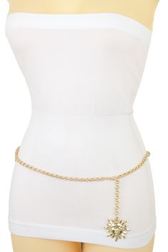 Brand New Trendy Women Glitzy Bling Extra Skinny Thin Waistband Spring Summer Collection Ladies Fashion Sexy Belt - day or night classic look or party time Brand new sexy fun and edgy fashion special and unique stylish belt Ladies Fashion Fancy Look Dressy Style BeltSpecial Style Day Night Evening Party Or Work Fashion Belt Style : Fashion / Waist or Hip Condition : Brand New Color : Gold Metal Chain Links Waistband And Charm Size: One Size Belt Adjustable Can Fit Size XL - XXL Waist Size: About Chains Fashion, Dressy Style, Dark Pewter, Dressy Fashion, Belt Style, Metal Belt, Chain Links, Metal Chain Link, Ladies Fashion