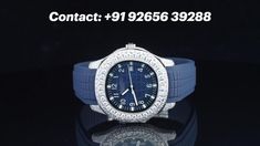 Make a bold statement with this Iced Out Blue Belt Automatic Moissanite Wrist Watch! Featuring 17 carats of round brilliant-cut Moissanite diamonds with VVS clarity and colorless brilliance, this luxurious timepiece is designed to dazzle. The automatic movement ensures precision, while the striking blue belt adds a pop of color to your ensemble. Perfect for those who value both style and function in their accessories! ⌚💙✨

Contact Us:
📞 +91 92656 39288
📧 milleniumjewelry9@gmail.com

#MoissaniteWatch #IcedOutWatch #BlueBeltWatch #LuxuryTimepiece #MillenniumJewelry #StyleAndFunction Hip Hop Chains, Hip Hop Rings, Blue Belt, Luxury Timepieces, Watch Chain, Delicate Earrings, Delicate Rings, Hip Hop Fashion, Moissanite Diamonds