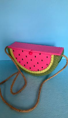 Watermelon shoulder bag hand stitched , felt ,original pattern. fits all of your essentials. Light weight and colorful perfect for summer parties and fun. Summer Rectangular Fabric Shoulder Bag, Playful Summer Shoulder Bag For School, Fun Pink Shoulder Bag With Adjustable Strap, Playful Summer School Shoulder Bag, Colorful Handmade Shoulder Bag For Gifts, Colorful Handmade Shoulder Bag As Gift, Handmade Colorful Shoulder Bag Gift, Trendy Handmade Shoulder Bag For Festivals, Trendy Pink Fabric Shoulder Bag