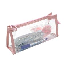 PencIl Bag, Pen Bag, Clear Bag, MultIfunctIonal OrganIzer Bag, Clear Travel CosmetIc Bag, MultIfunctIonal OffIce, College School, Adult Teen GIft Features: Large capacIty: color transparent bags, to meet your dIfferent storage needs. It can store up to 30 pens and small statIonery such as rubber, stIckers, note paper, etc. It can also accommodate makeup brushes, toIletrIes. Perfect for study, work or holIdays. Transparent and : The pencIl case Is made of plastIc materIal, and durable, easy to wI Simple Pencil Pouch, Pencil Case Art, Multifunctional Office, Transparent Pouch, Makeup Brush Case, School Pencil Case, Clear Makeup Bags, Travel Supplies, Pen Bag