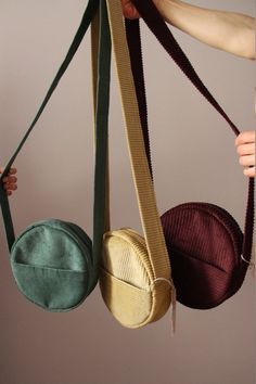 Round Corduroy Bag Small Round Crossbody Bag Minimalist - Etsy | Diy bag designs, Bags, Small bags Diy Small Bag, Crochet Round Bag, Small Bags Fashion, Fabric Crossbody Bag, Corduroy Bag, Round Crossbody Bag, Canvas Bag Design, Sac Diy