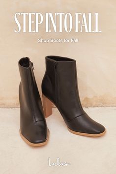 Lulus has trendy & affordable boots for women from your favorite brands! Shop booties, combat, cowboy, knee high, OTK and more. Free shipping & returns. Wide Calf Heeled Boots For Fall, Fall Wide Calf Heeled Boots, Wide Calf Fall Heeled Boots With Round Toe, Fall Ankle-high Boots With Reinforced Heel, Ankle-high Boots With Reinforced Heel For Fall, Fall Medium Width Ankle Heeled Boots, Fitted Round Toe Booties For Fall, Casual Ankle-high Boots For Fall, Casual Ankle-high Fall Boots