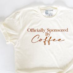 Very soft and cute coffee shirt for all coffee lovers. Crew neck, unisex sizing; women may prefer to size down for a more fitted look. Poly-Cotton blend Coffee Color Crew Neck T-shirt For Everyday, Coffee Color Graphic Tee For Everyday, Everyday Coffee-colored Graphic Tee, Coffee Short Sleeve Shirt With Letter Print, Coffee Colored Short Sleeve Shirt With Letter Print, Coffee Colored Crew Neck T-shirt For Everyday, Everyday Coffee Cotton Top, Everyday Cotton Coffee-colored Tops, Coffee-colored Cotton T-shirt For Gift