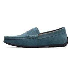 Category:Loafers  Slip-Ons; Upper Materials:PU Leather; Lining Materials:PU; Gender:Men's; Toe Shape:Round Toe; Outsole Materials:Rubber; Closure Type:Loafer; Function:Comfortable,Slip Resistant; Listing Date:07/02/2024; 2024 Trends:Comfort Loafers,Penny Loafers Blue Suede Loafers, Mens Slip Ons, Loafers Online, Driving Loafers, 2024 Trends, Driving Shoes, Suede Loafers, Penny Loafers, Blue Suede