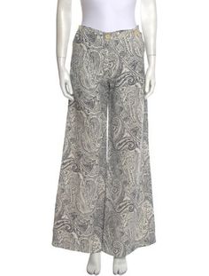 Etro Wide Leg PantsNeutralsPaisley PrintHigh-RiseSlit PocketsZip & Button ClosureFit:Pants by Etro typically fit small, consider taking a size up. Etro Paisley Jeans, Print Wide Leg Pants, Printed Wide Leg Pants, Paisley Print, Leg Pants, Wide Leg Pants, Print Patterns, Paisley, Wide Leg