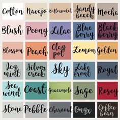 some type of font that is in different colors and sizes, with the words below it