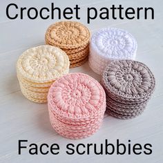 crochet patterns for face scrubbies