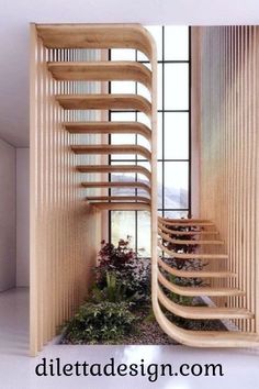 The best staircase solution for a narrow space Reka Bentuk Bilik Tidur, Koti Diy, Interior Design Per La Casa, Homes Modern, Curved Staircase, Interior Stairs, Terrace Design