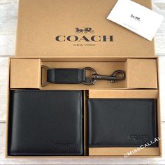 100% Authentic Brand New With Tag Sold Out In All Stores Nwt Coach 3-In-1 Soft Calf Leather In Black 3 Ways To Use! 1) Wallet 2) Card Insert 3) Wallet + Card Insert! Brand New In Packaging! Excellent Gift - Includes Gift Bag [Features] Sport Calf Leather Eight Credit Card Slots Full-Length Bill Compartments Removable Insert With Id Window And Two Credit Card Slots 4 1/4" (L) X 3 3/4" (H) X 3/4" (W) Trigger Snap Key Fob Included Packaged In A Coach Gift Box Includes: Coach Price Tag, Care Card, G Coach Wallet With Coin Pocket For Gift, Coach Wallet With Coin Pocket As Gift, Coach Bifold Wallet As Gift, Coach Wallets With Rfid Blocking As Gift, Classic Coach Wallet As Gift, Blue Leather Wallet, Wallet Insert Card, Canvas Wallet, Coach Gift